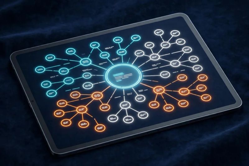 Mapas visuais para fixação
